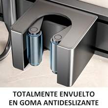CYPNPorta Escobas y Trapeadores Pared Accesorios Para Baño Puede Moverse Organizador Aluminio Soporte Para Escobas Repisas Sin Soporte Organizador -43.7cm-1 paqueteFashion - Gris - Ver 7