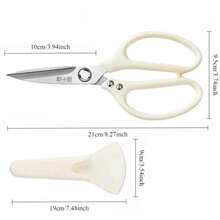 Tijeras de cocina premium de 2 piezas – Tijeras multiusos de acero inoxidable para verduras, carne, pescado y cocina diaria - Tijeras y pelador - Ver 8