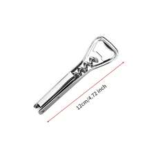 Abrebotellas de Acero Inoxidable Resistente - con Mecanismo de Palanca, Agarre Antideslizante para Vino, Cerveza, Refresco, Champán - Acabado Metálico Elegante - Perfecto para Hogar, Bar,, Cocina - Regalo para Fiestas, Graduació, Mudanza - Fácil de Limpiar y Duradero - Estilo uno - Ver 7