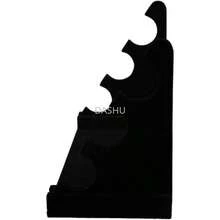 Soporte Organizador de Joyería de Terciopelo Negro de 3 Niveles, Soporte y Soporte de Exhibición de Pulsera Desmontable, Organización de Exhibición de Joyería Para Reloj Collar Pulsera - por defecto - Ver 6