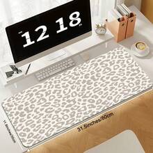 1pc Extra-Large Gaming Mouse Pad And Keyboard Mat,Minimalist Leopard Print Design Office Small-Sized Desk Protector, Suitable For Laptops And Study - Non-Slip Base, Multiple Sizes Available XL XXL, Ideal For Home/Office Work,Gaming Room, Dorm - Multicolor - View 9