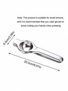 1pc Stainless Steel Manual Lemon Squeezer, Portable Fruit Juicer, Kitchen Tool - Multicolor - View 4