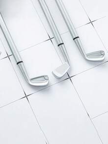 1pc New Golf Club Shaped Ballpoint Pen, Plastic Golf Club Pen, Golf Gift Pen - Multicolor - View 3