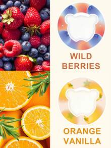 1个多口味水果香味水杯，可爱小熊造型水果香味水杯，创意水果香味饮水杯，保持水味的同时释放水果香气 - 彩色 - 查看 8