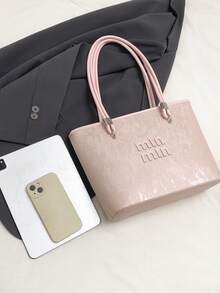 Dedoo 高品质女士大容量2026新款小众设计斜挎包女士便携式水桶包单肩包手提包 - 粉色 - 查看 8