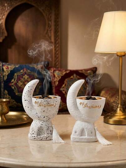 Festival Creative Incense Burner, New Simple Resin Bakhoor Burner, It Can Be Used For Home Decoration, Decoration In Offices, During Festivals And In Yoga Studios, Etc. It Can Also Be Used For Aromatherapy.