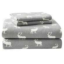 CYPNJuego de sabanas de Franela Eddie Bauer Elk Grove Cabaña Gris Queen 1Fashion - Reina - Ver 9