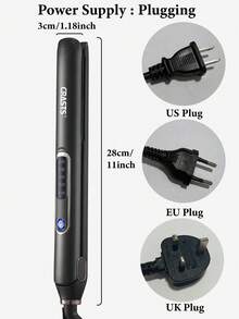 CRASTS Professional Hair Dryer & Straightener Set, High-Power Hair Dryer, Hair Stylist Salon Use, Hair Straightener, 2-In-1 Styling Set, Hair Dryer & Straightener Gift Set - Black - View 5