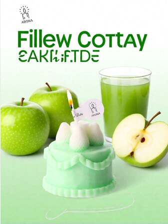 Sweet Ins-Style Scented Candle, Natural Soy Wax Handmade Birthday Candle With Realistic Piping & Fruit Decor, Long-Lasting Sweet Fragrance, Suitable For Birthday Party, Wedding Dessert Table, Valentine's Day Gift, Christmas Home Decor, Girly Ambiance