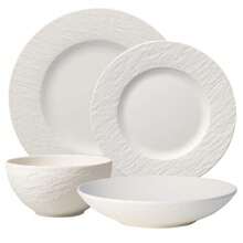 CYPNVilleroy and Boch Manufacture Rock Blanc - Juego de 4 piezas platos y cuencos porcelana premium fabricado en Alemania blanco mateFashion - 219618889 - Ver 9