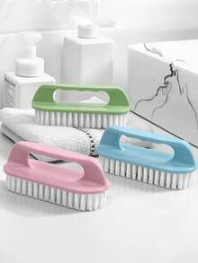 3/2/1pc Multi-Color Plastic Laundry Brush, Multi-Function Sink Brush, Shoe Brush, Clothes Brush, Cleaning Brush, Stiff Bristle Brush, Household Essential For Shoes, Drying Rack, Cleaning And Stiff Bristle Scrubbing - Multicolor - View 2