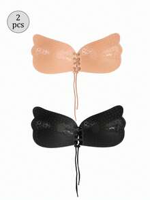 1pc Plus Size Adhesive Invisible Push Up Bra - Wireless, Adjustable Strapless Deep V Bra, Lift And Shape, Breathable And Comfortable, Suitable For Wedding Dresses/Formal Gowns, Cold-Shoulder, Backless, Spaghetti Strap, Tight Dresses, Sheer Tops, Spaghetti Strap Outfits, Bridal Shower, Travel, Suitable For Parties, Cocktail Dresses, Weddings/Formal Dinners - Multicolor - View 10