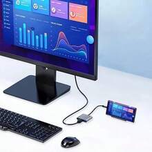 11 In 1 Usb Hub USB C To HDMI-Compatible Splitter HUB Type-C To HDMI-Compatible USB3.0 Docking Station For Macbook Air Converter - 3in1 gold - 查看 4