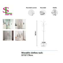 Super life This All-In-One Minimalist Drop-Down Coat Rack Features A Modern, Simple Design And Comes With Thickened Hooks. Suitable For Decoration, Holiday Decor, Room Decor, Home Decor, And Bedroom Decor. - Multicolor - View 13
