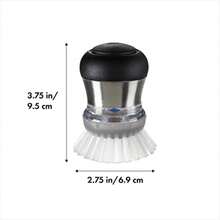 CYPNOXO Steel - Cepillo para Polvo dispensador de jabón Palm Cepillo Stainless 2-3/4" diam. x 4" h 1Fashion - 227391544 - Ver 3