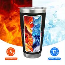 304 Stainless Steel Double Silver Edge Vacuum Insulated Drum 340g - Reusable Travel Cup With Stainless Steel Straw - This Is A Stainless Steel Water Cup About The Arizona Baseball Diamondbacks  Theme - Leak Proof, Sweat Proof, Can Maintain Hot And Cold Temperatures For Hours, Frees Of Bisphenol A, Suitable For Car Cup Holders, Very Suitable For Match Days, Sports Events, Commuting, Office Rest And Outdoor Activities, Durable Double Wall Structure Fashionable Fan Gift - Silver - View 5