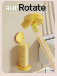 这款一次性马桶刷套装可360°旋转，方便更换刷头。适用于所有马桶，无需钻孔，可悬挂在浴室任何角落，清洁卫生，配有一次性刷头。 - 彩色 - 查看 3