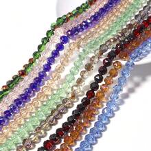 1 Strand 8mm Transparent Crystal Multi-Faceted Beads, Shiny Coated Glass Beads For DIY Jewelry Making, Approx. 68pcs/Strand - Transparent Flower Ball Beads - View 8