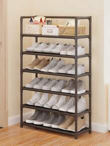 1pc 3-5 Tier Multi-Functional Storage Rack, Home Living Room Bedroom Dorm Easy Assembly Shoe Rack High Capacity, Reinforced Thick Pipe Load Bearing, Can Be Used As Miscellaneous Storage Rack / Organizer, Space Saving Dust-Proof Applicable For Multiple Scenarios - Multicolor - View 6