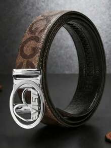 高品质男士商务自动扣皮带，设计师款G字母时尚皮带，休闲百搭，理想的节日礼物之选 - 彩色 - 查看 8