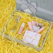 Caleihd Crinkle Cut Paper Grass Cushion Paper Streamer For Christmas Wedding Birthday Bridesmaid Engagement Craft Gift Boxes Bags Filler Decoration 4.5oz Yellow - Yellow - 查看 4