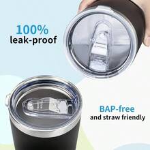 30oz Tumbler Lids 2 Pack, Fit Of Inner Diameter 3. To 3.73 INCH Tumbler Cup, Spill Proof Splash Resistant Tumbler Lids Silicone Sliding Covers BPA - - 30盎司-2件+滑塊 - 查看 4