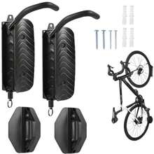 CYPNBLUEDREAMER Gancho de Pared para Guardar Bicicletas Juego de 2 Piezas Puede Soportar 60 Libras Gancho Giratorio para Bicicleta de Montaña Con ángulo AjustableFashion - como en la foto - Ver 9