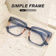 8-Pack Women's Fashionable Rectangular Reading Glasses Retro Print Color Clash Design Spring Hinges Perfect For New Year Valentine's Day Gifts - 8 chiếc - Xem 8