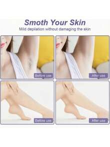 温和楠科技女士手动玻璃水晶脱毛器，亲肤型身体脱毛器，无香型 - 玫紅色 - 查看 4