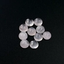 5-10pcs/Pack Natural Rose Quartz Cabochons, Multi-Size Gemstone Cabochons, Vintage Elegant Pink DIY Jewelry Making Supplies, Suitable For Necklace, Ring, Bracelet, Jewelry Decoration - Rose Quartz - View 13