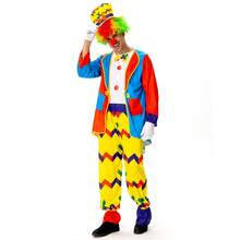2026 Novo Adulto Fantasia de Palhaço de Circo Cosplay Roupas Desempenho no Palco Halloween Suprimentos de Interpretação de Palhaço para Aniversário Carnaval - Preto - Visão 4