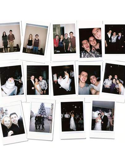 1pc Personalized Couple Photo Printing And 84-Slot Photo Album - Portable Transparent Plastic Wedding Album, Can Hold Celebrity Cards, Movie Tickets Mailing Cards, Home Decor