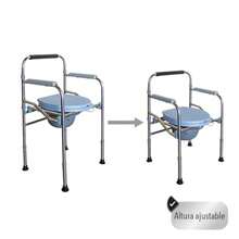 CYPNSILLA CÓMODO 3 EN 1 CON TAPA Y DEPÓSITO DE CONTENSIÓN DESCANSABRAZOS AJUSTABLES PATAS CON CUBIERTA DE GOMA ANTIDERRAPANTES PERFECTO PARA EVITAR ACCIDENTES CON ALTURA AJUSTABLE CON BOTÓN DE SEGURIDADFashion - 224431536 - Ver 5