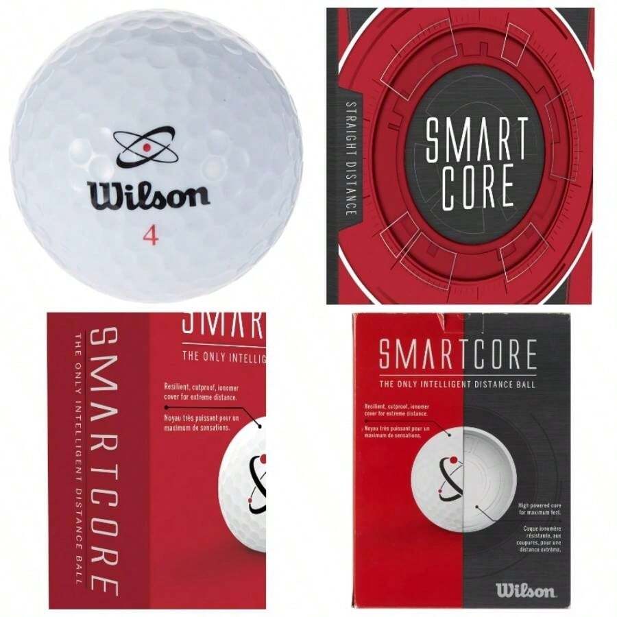 SmartCore Straight Distance Double Dozen Balls - White - View 1