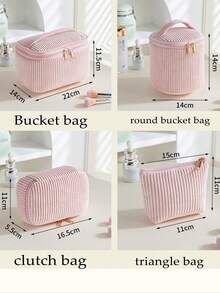 Personalized Women's Cosmetic Bag - Large Capacity Makeup Organizer With Mesh Pockets, Zipper Closure, Soft Fabric And Sturdy Handle, Convenient Travel Toiletry Bag, Personalized Gift