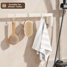 1个厨房纸巾架，橱柜下自粘式纸巾架，壁挂式纸巾架，适用于厨房、浴室和房车，可放置纸巾卷、保鲜膜和毛巾。 - 彩色 - 查看 12