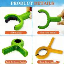 4/10pcs Large Beach Towel Clips, Suitable For Beach/Pool/Cruise Chair, Heavy Duty Cloth Clips, Windproof, Home Laundry Drying Clips - Multicolor - View 4