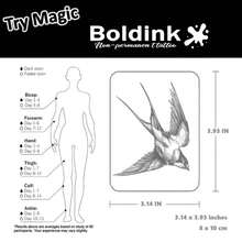 Tatuaje temporal de pájaro, dura hasta 15 días, nueva tecnología, pegatina semipermanenteágica impermeable. - Marrón - Ver 5