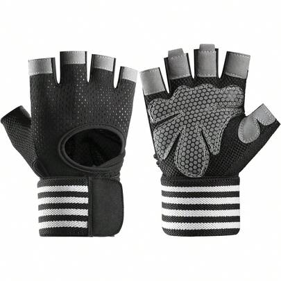 Workout Gloves For Men Workout Gloves Women, Wristband Weight Lifting Glove Breathable, Silicone Anti-Slip Weightlifting Glove Gym Accessories