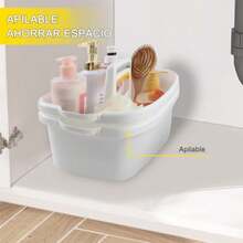 CYPNCesta Grande de Almacenamiento para Ducha Organizador de Suministros de Limpieza Con Asa Cesta de Almacenamiento de Plástico Organizador Portátil para Herramientas de Baño Recámara CocinaFashion - 219749568 - Ver 6