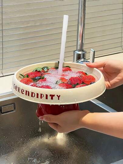 1pc Fruit Plate Household Living Room Decor Festive Tea Table High Foot Snack Fruit Plate Luxury Candy Dish