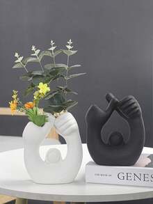 Kreative Daumen hoch Design Vase, Menschlicher Körper Blumenarrangement Vase, Hochwertige Anmutung, leicht luxuriöse Blumendekoration, einfaches Design Vase Dekoration, Zuhause Flur Weinschrank, TV-Schrank, Arbeitszimmer, Büro Schreibtisch Dekoration - Verschiedenfarbig - Übersicht 1