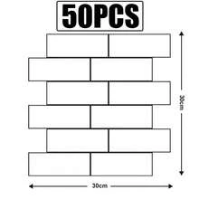 20pcs 3D Glossy Subway Tile Texture Self-Adhesive Wall Stickers, Wallpaper, Wall Decals, Vinyl Stickers For Home Decor, Spring Decorations, Kitchen Decor, Gifts For Birthday, Graduation - Multicolor - View 15