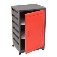 CYPNItalhome Mueble De Plástico En Color Negro Rojo con 3 Repisas Cajonera Organizador Multiusos con Ruedas ArnoFashion - 219934571 - Ver 6