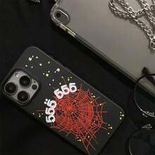 Leopard Lip Painted, Cartoon Bear Painted, Flat Printed Cream Burgundy Wavy Edge Painted Soft Case Compatible With IPhone 17/17 Pro Max/ 16/16 Pro/16 Pro Max/15/XR/7P8P/P12 Pro Max/P13 Pro Max/P14 Pro Max/P13/P14/P11/P12/P14, Cute & Fashionable Thick Phone Case For XS/S/XS Max/78GES2 - 黑色 - 查看 2