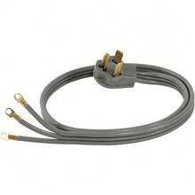 CYPNCertified Appliance Accessories 90-1022 3-Wire Closed-Eyelet 30-Amp Dryer Cord 5 FtFashion - Gris - Ver 4