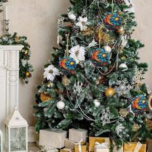 Stars Ceramic Christmas Hanging Ornament For Xmas Tree Wedding Holiday Party Home Decor - 星月 - 查看 8