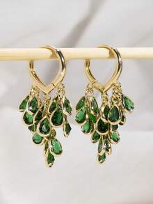 Emerald Teardrop Earrings