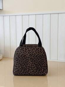 Portable Lunch Bag; Thermal Lunch Box; Bento Bag; Dinner Insulation Bag; Thickened Cute Student Lunch Fruit Bag; Leopard Print Lunch Bag; Student Lunch Box. - Multicolor - View 5