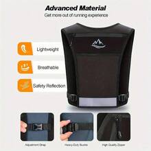 WOCBuy Running Vest With Hydration System - Lightweight, Breathable Backpack For Hiking, Cycling & Marathon Races - Adjustable Waistband & Phone Pocket - Black - View 5